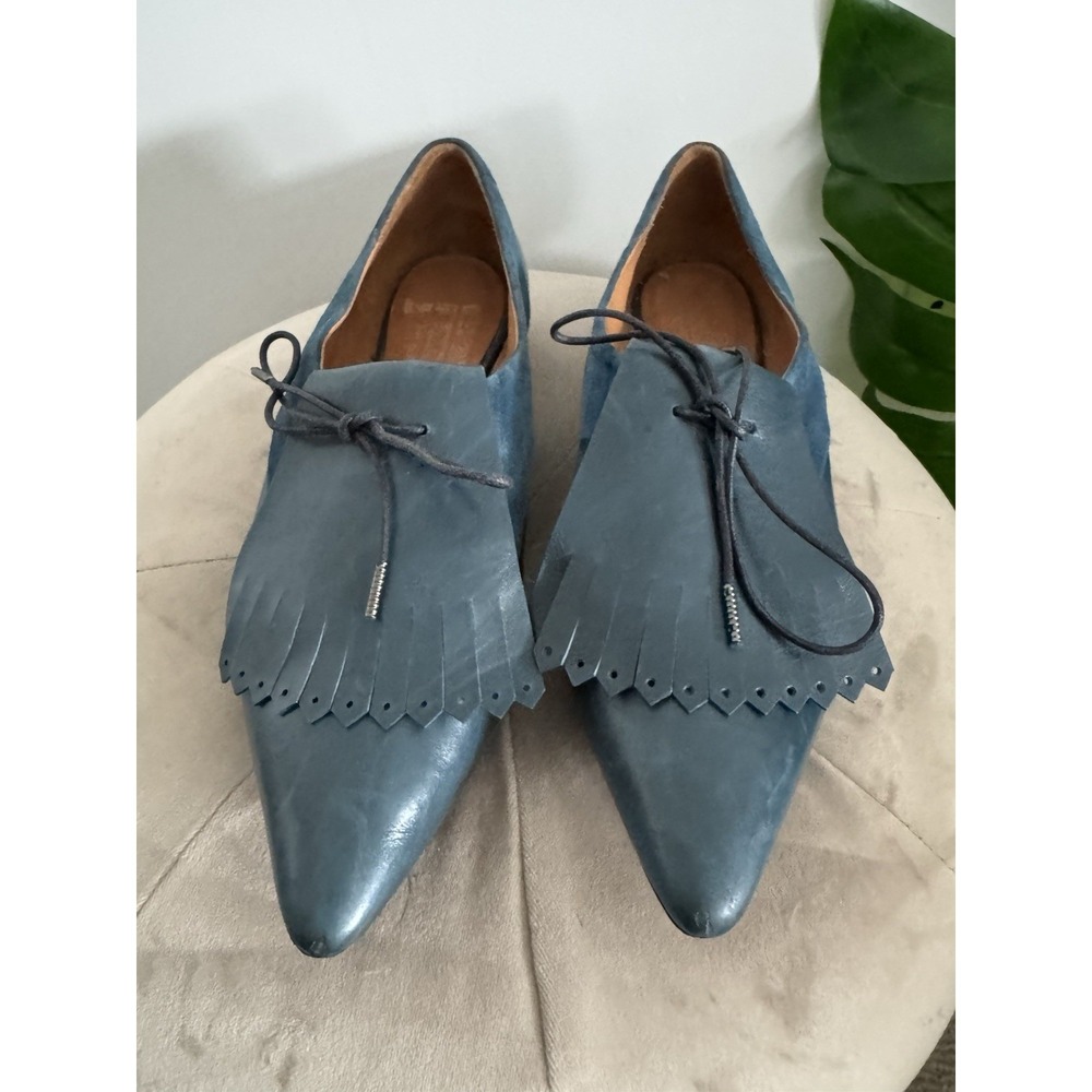 Marc‎ Jacobs Suede & Leather Tassel Lace-up Oxford Flats 37.5 us7 - Picture 2 of 10